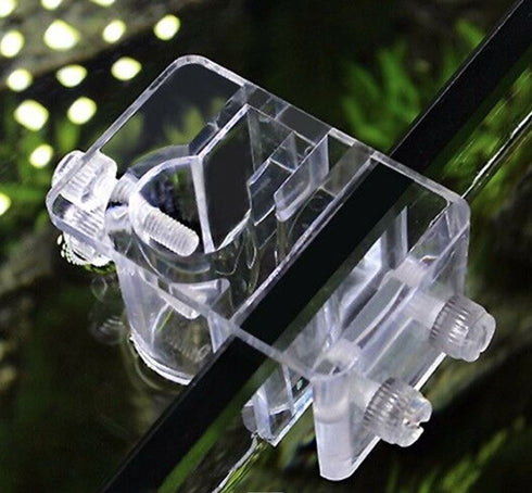AQUAPRO Aquarium Hose Fixing Clip Acrylic Transparent Fish Tank Water Pipe Hose Fixing Clip Tube Clamp Holder